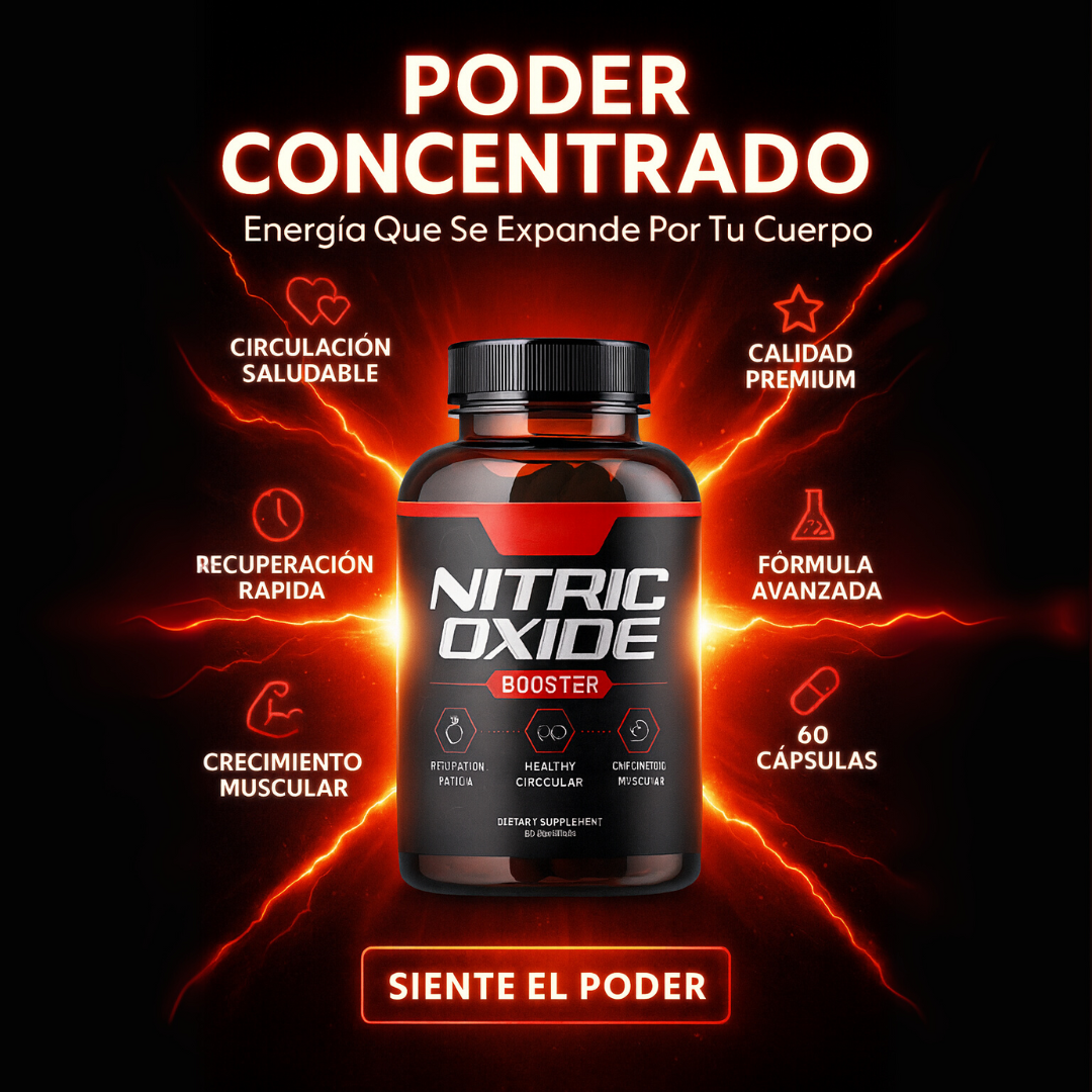 NITRIC OXIDE™ – MÁS FUERZA, MÁS RESISTENCIA ⚡ + ENVÍO GRATIS⚡