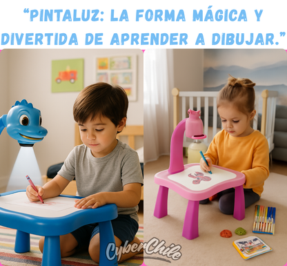 MESA SENSORIAL PINTALUZ ™:  PROYECTA, DIBUJA Y APRENDE JUGANDO + 3 REGALOS SOLO X HOY 🎁