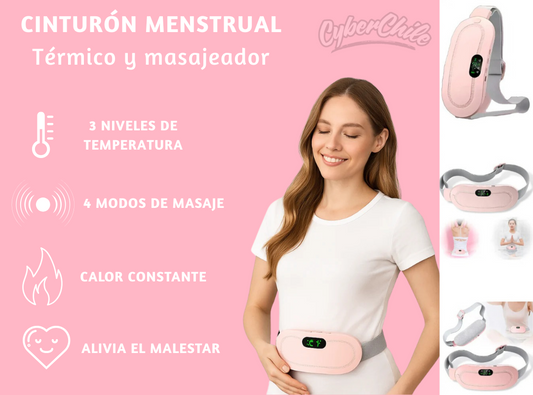 Cinturón Dolor Menstrual Termico Masajes