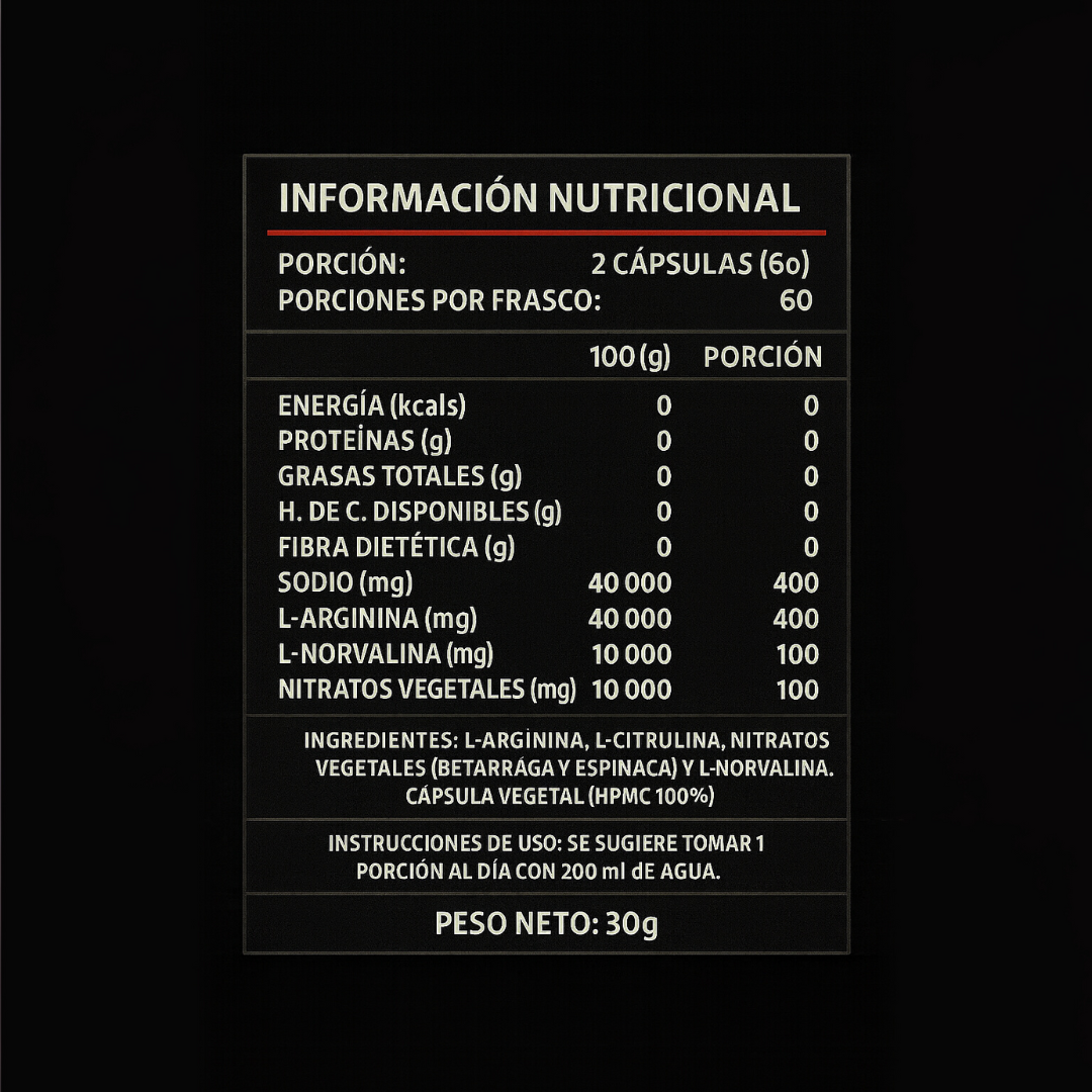 NITRIC OXIDE™ – MÁS FUERZA, MÁS RESISTENCIA ⚡ + ENVÍO GRATIS⚡