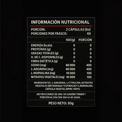 NITRIC OXIDE™ – MÁS FUERZA, MÁS RESISTENCIA ⚡ + ENVÍO GRATIS⚡