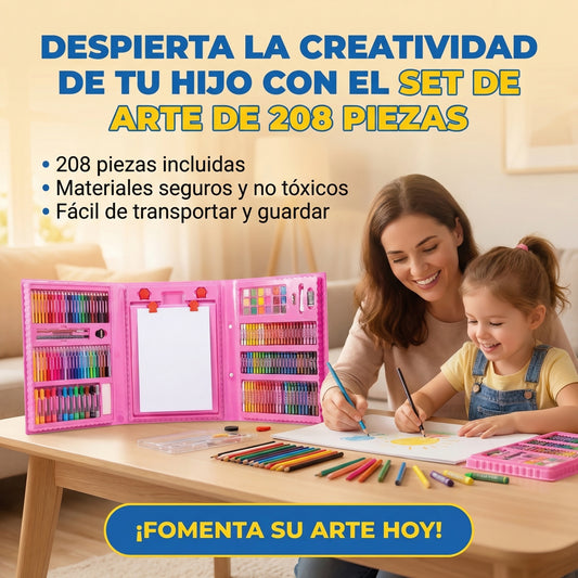 SET ARTE 208 PIEZAS™ | DESPIERTA SU CREATIVIDAD®